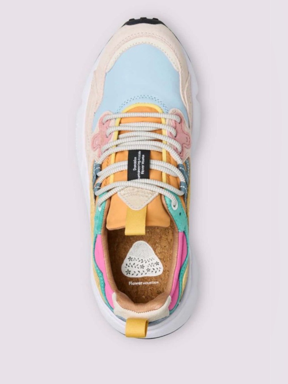 NWT YAMANO 3 WOMAN
Suede and technical fabric sneakers - Pink-Light Blue - Picture 3 of 15